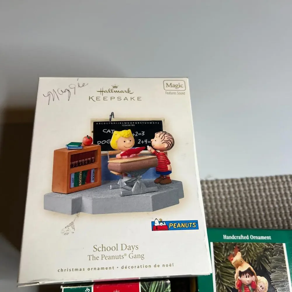 Vintage Hallmark Keepsake Ornament Lot‎ of 15 w/ Boxes – Peanuts Magic, Artist
